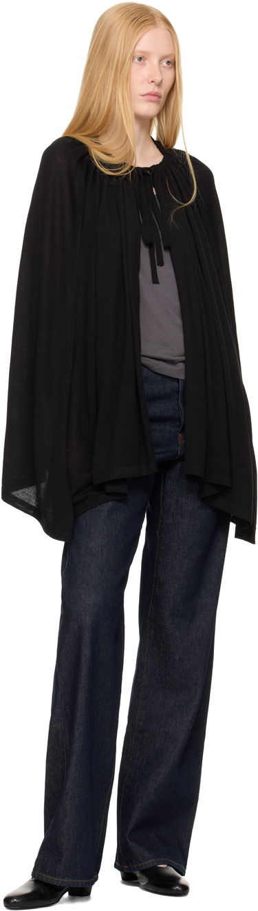 Jacka TOTEME TOTEME Drawstring Cape Svart | 252-WRT0551-YA0190, 3