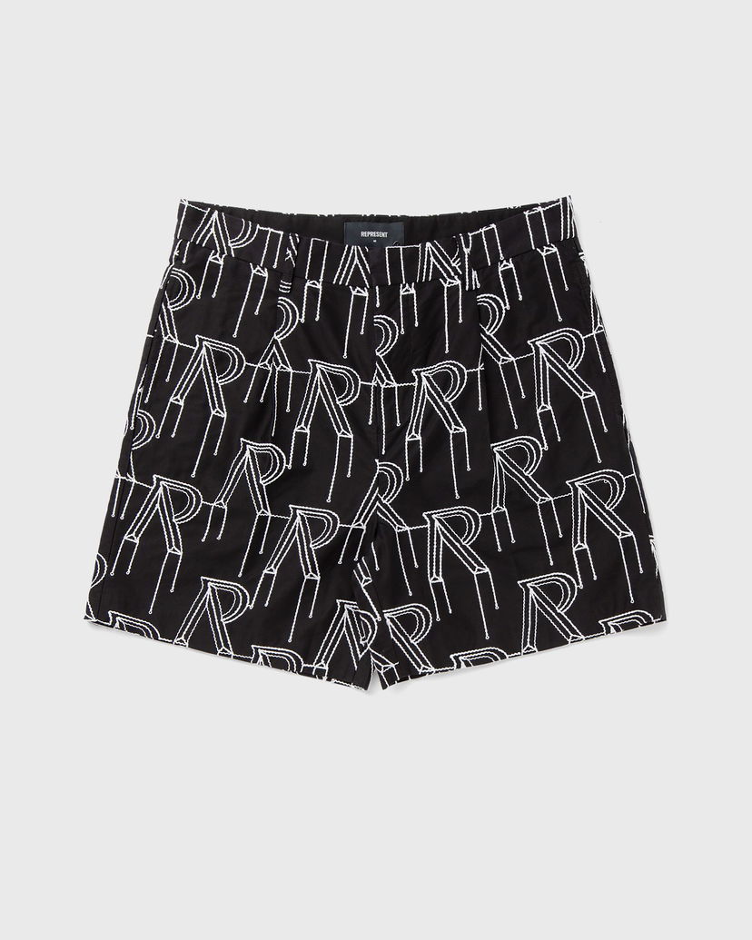 Shorts Represent Clo Represent EMBRODIERED INITIAL TAILORED SHORT Svart | MLM717-01