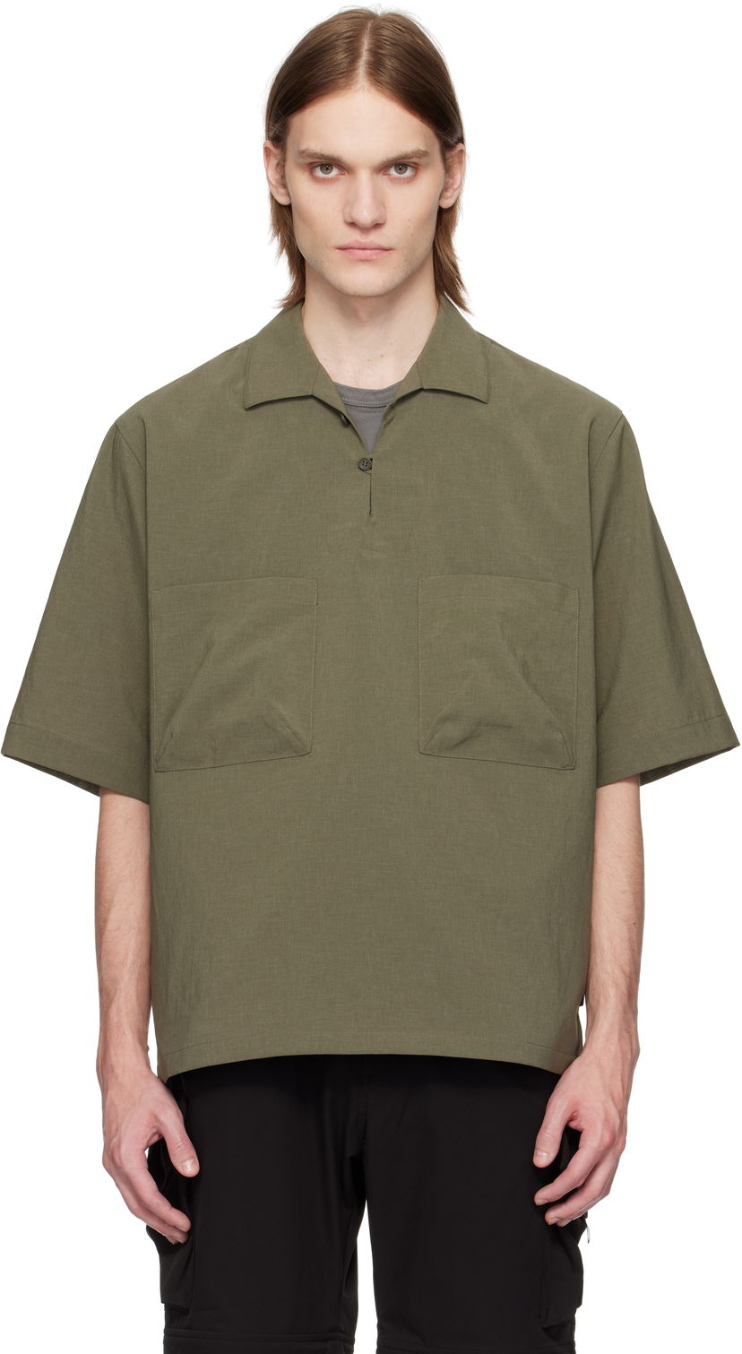 Skjorta Snow Peak Snow Peak Light Poplin Shirt Grön | SH-25SU004