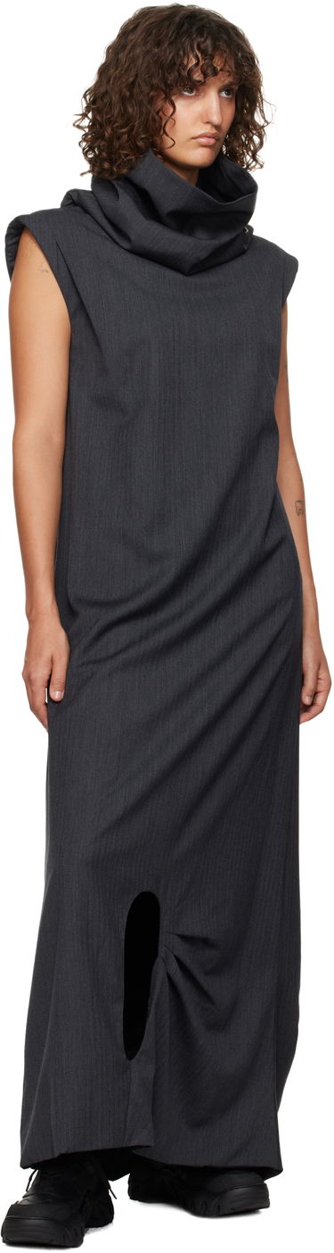 Klä ADER ERROR Maxi Dress With Cutout Grå | BN01FWDR0101GR, 3