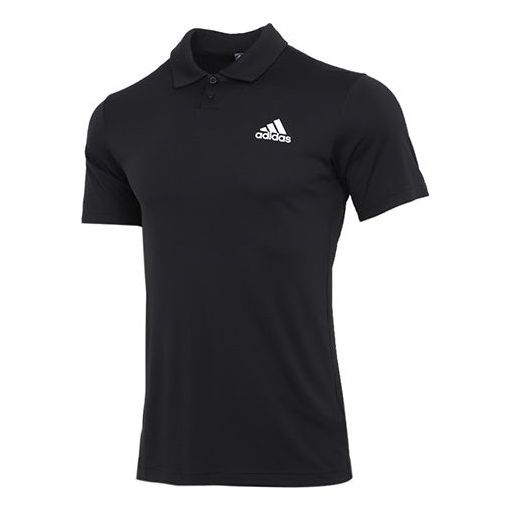 Polotröja adidas Originals Training Short Sleeve Polo Shirt Svart | GH7670
