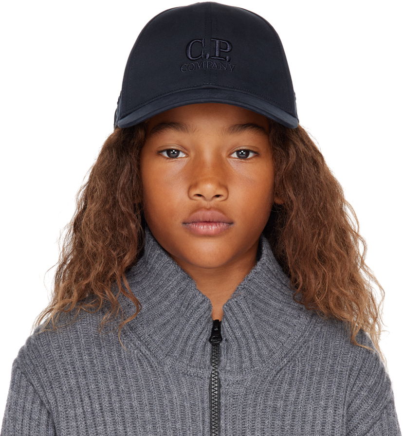 Keps C.P. Company C.P. Company Kids Embroidered Cap Mörkblå | 14CKAC045-006288A
