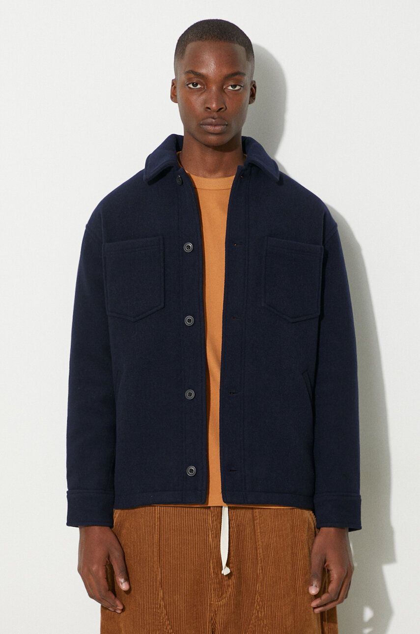Jacka Samsoe Samsoe Samsoe Samsoe Wool Jacket Mörkblå | M23300101, 0