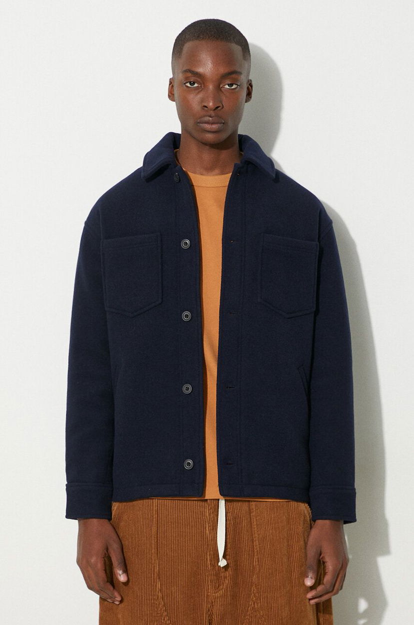 Jacka Samsoe Samsoe Samsoe Samsoe Wool Jacket Mörkblå | M23300101
