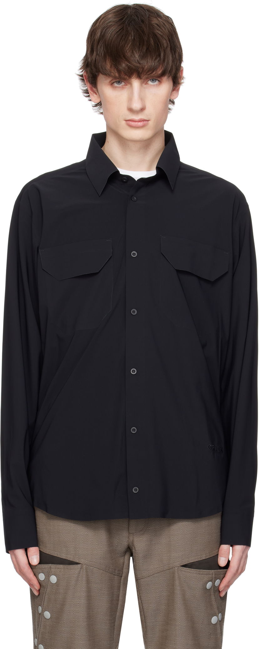 Skjorta GR10K GR10K Render Ultrasound Shirt Svart | BGA21130CL