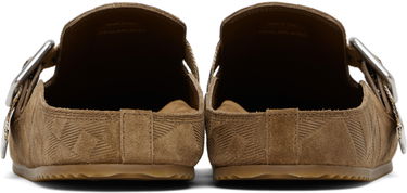 Kläder Burberry Burberry Check Suede Urchin Clogs Brun | 8113393, 1