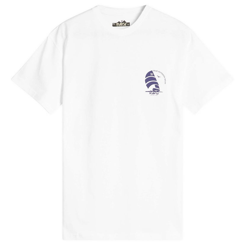 T-shirt KAVU Rudder Organic Cotton Graphic Tee Vit | EUS251-910