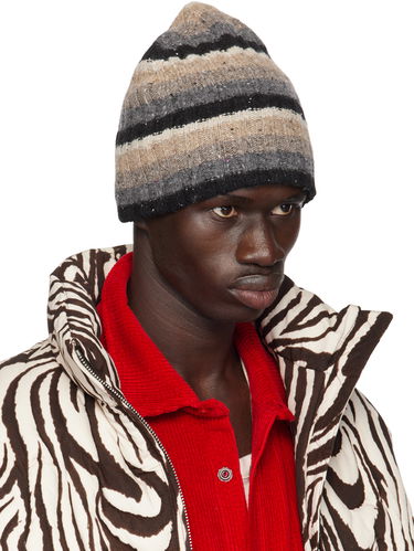 Mössa ERL Wool Striped Beanie Brun | ERL09K007, 1