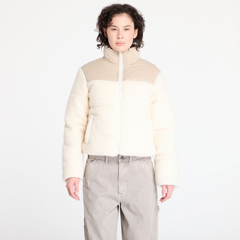 Pufferjacka Urban Classics Sherpa Mix Puffer Jacket Beige | TB6147-04737