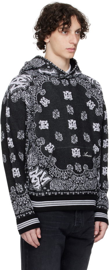 Sweatshirt AMIRI Bandana Hoodie Svart | AMKNHD1004, 1