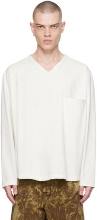 Lemaire V-Neck Long Sleeve T-Shirt