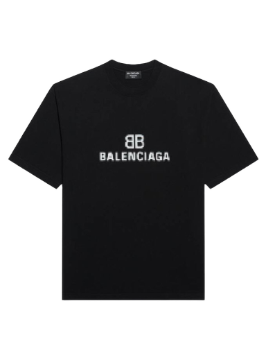 T-shirt Balenciaga BB Pixel Medium Fit T-shirt Svart | 612965TKVI71070