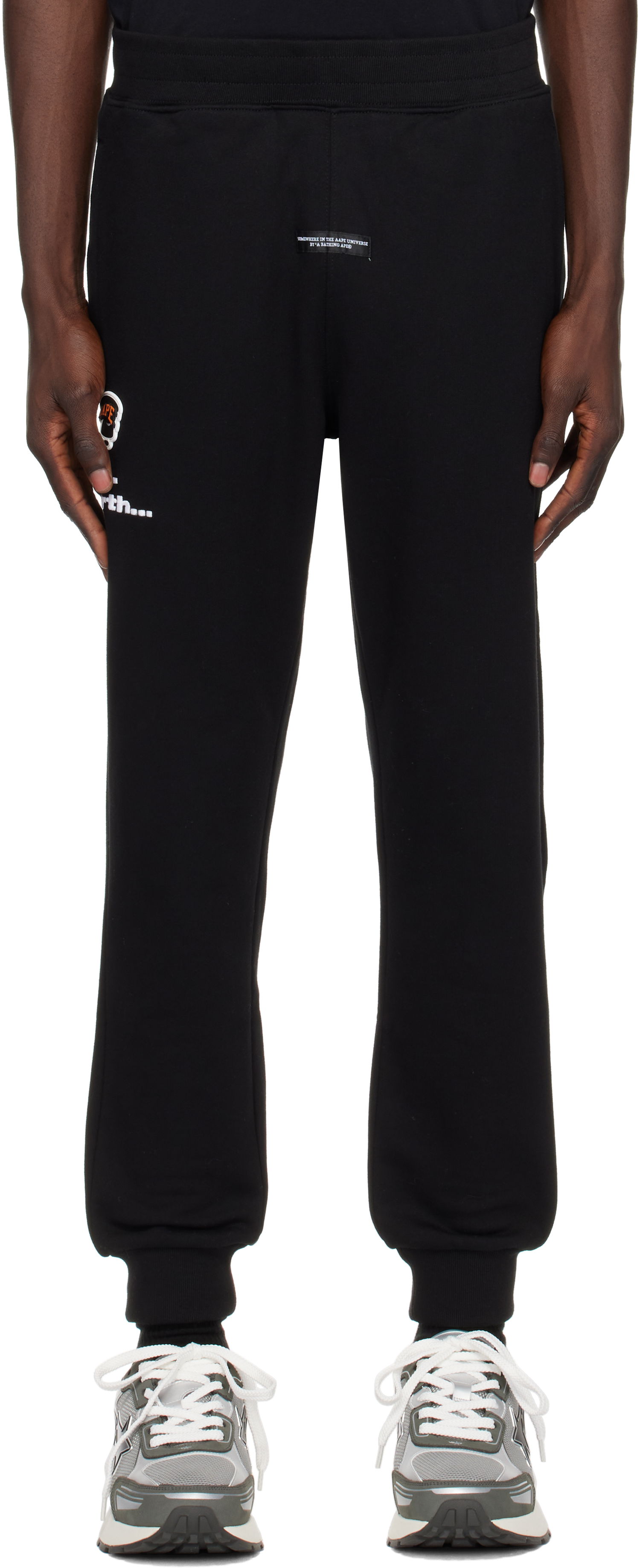 Träningsbyxor AAPE by A Bathing Ape AAPE by A Bathing Ape Main Sweatpants Svart | AAPPTMB637XXNBKX, 0