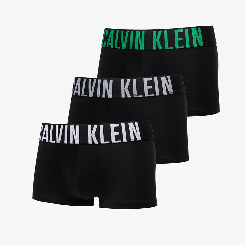Boxare CALVIN KLEIN Intense Power Microfiber Stretch Low Rise Trunk 3-Pack Black Svart | 000NB3611A VPA