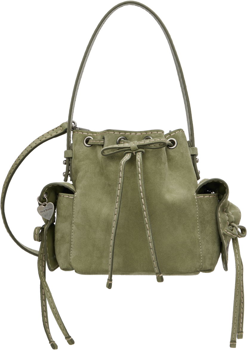 Handväska Acne Studios Acne Studios Multipocket Mini Bucket Bag Grön | A10458-