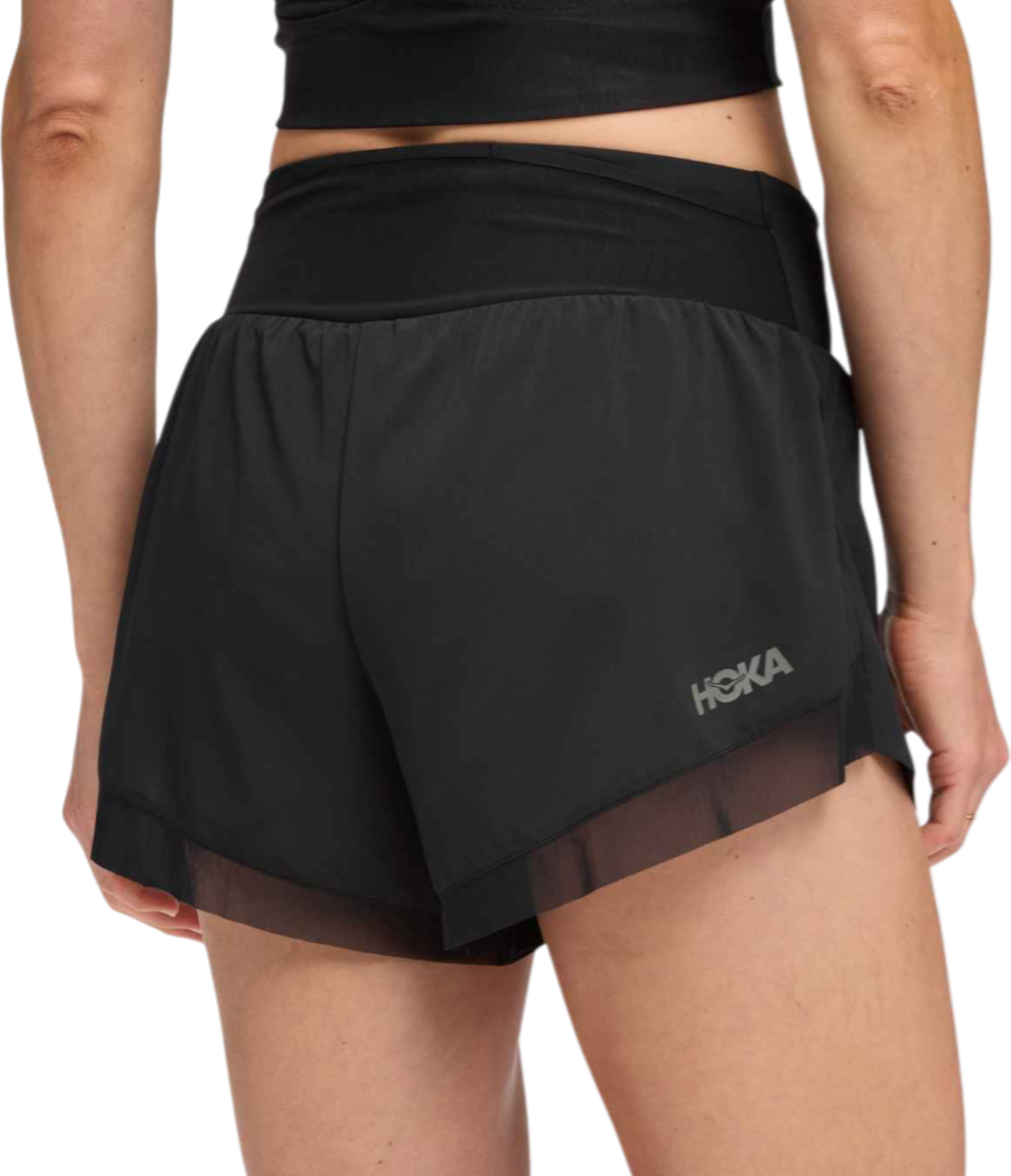 Shorts Hoka One One Hoka Glide 4" Shorts Svart | 1176974-blk, 1