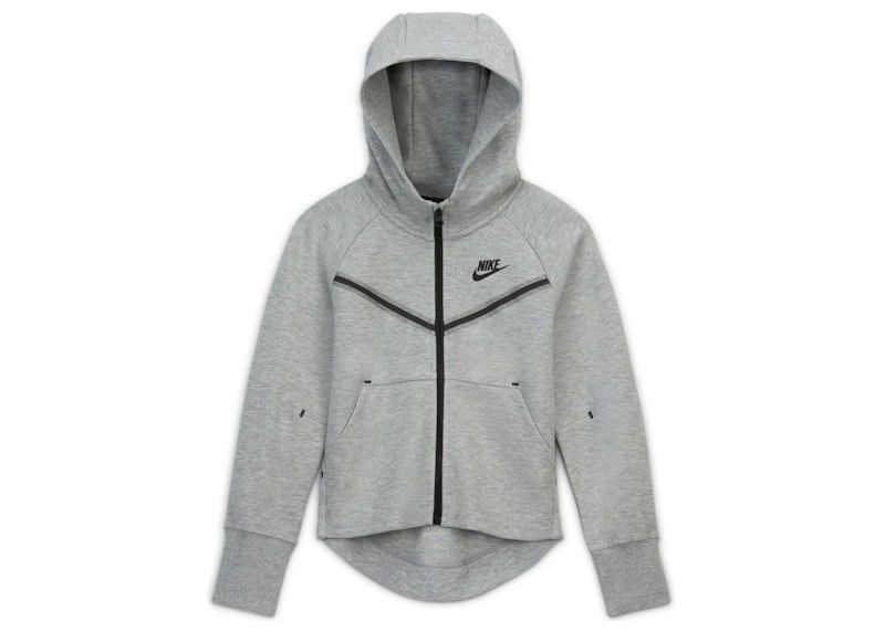 Sweatshirt Nike Kids' Sportswear Tech Fleece Full-Zip Hoodie Grå | CZ2570-091