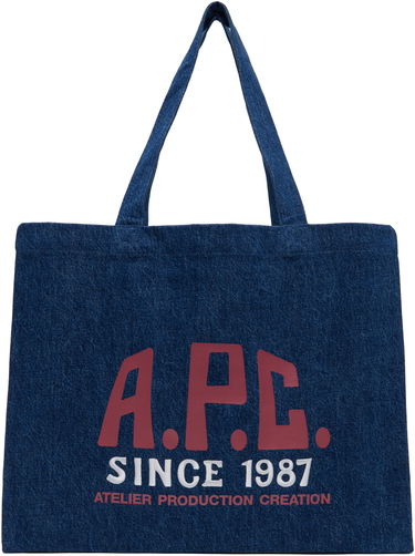 Tygpåse A.P.C. A.P.C. Diane Carpenter Shopping Tote Blå | COHTD-M61991, 0