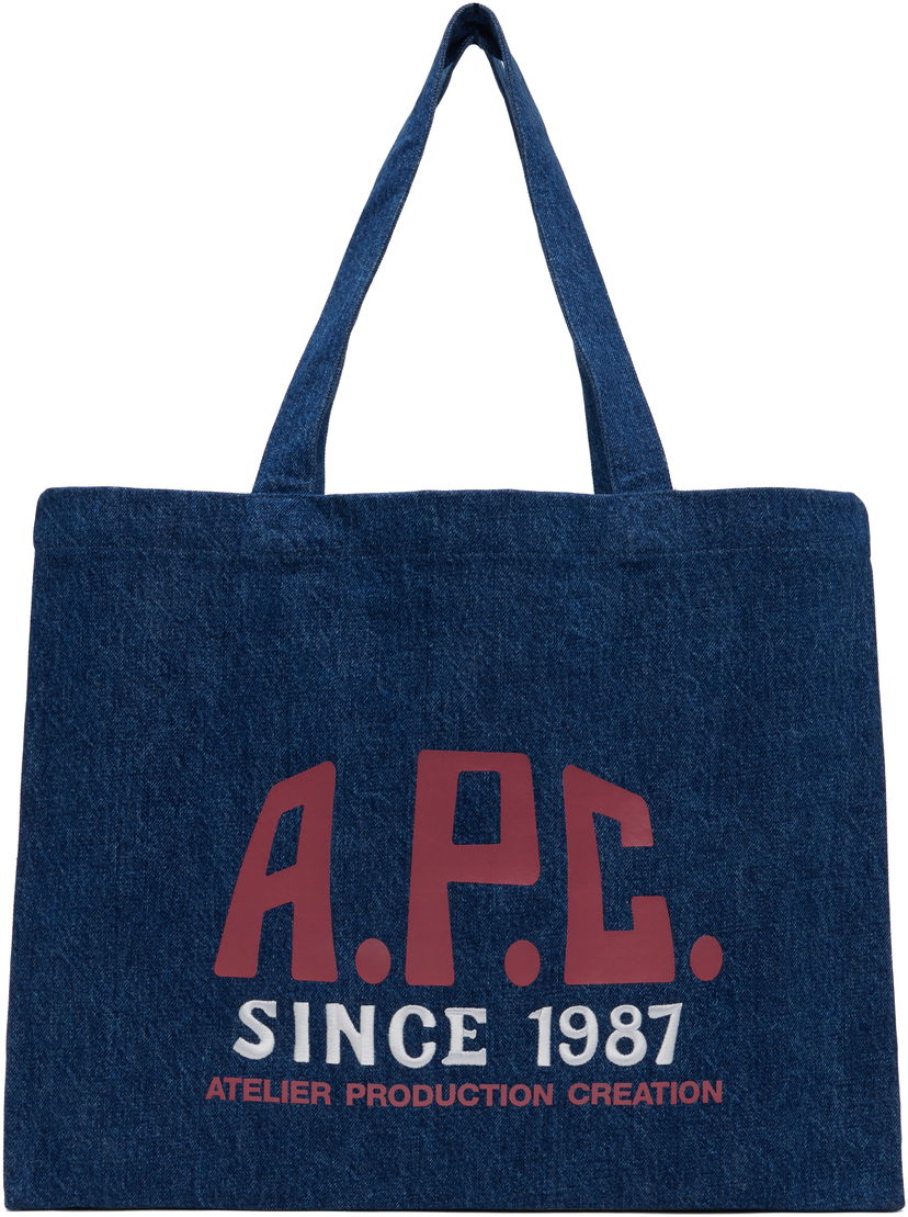 Tygpåse A.P.C. A.P.C. Diane Carpenter Shopping Tote Blå | COHTD-M61991
