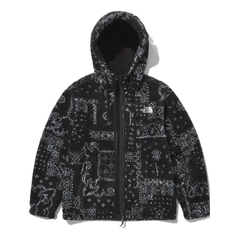 Sweater The North Face Fleece Novelty Patterned Jacket Svart | NJ4FN67A