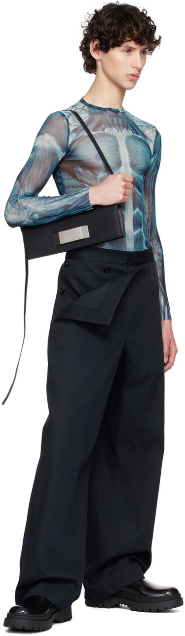 Kropp Jean Paul Gaultier Jean Paul Gaultier 'The Écorché' Long Sleeve T-Shirt Blå | 24/30-F-TO210-T554-505601, 4