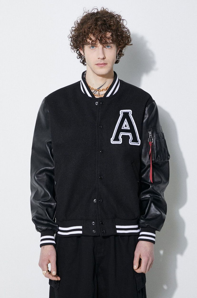 Bomberjacka Alpha Industries Alpha Industries College Bomber Jacket Svart | 146111
