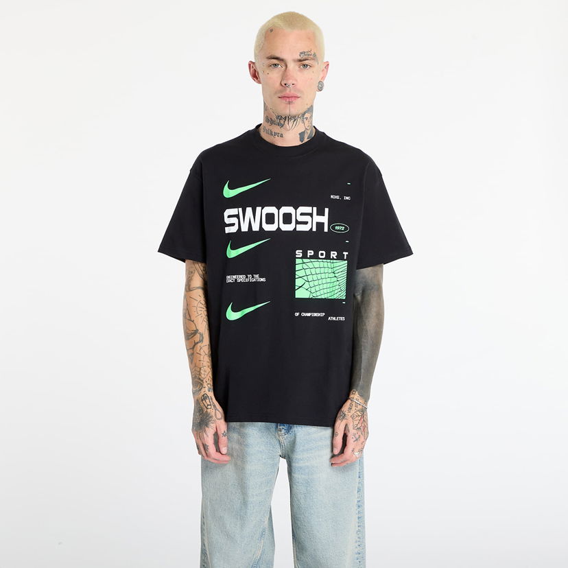 T-shirt Nike Sportswear Max90 Swoosh Sport Graphic T-Shirt Svart | HV0162-010