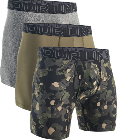 Boxare Under Armour UA Perf Tech Nov 6in Boxer Briefs - 3 Pack Flerfärgad | 1383879-391, 0