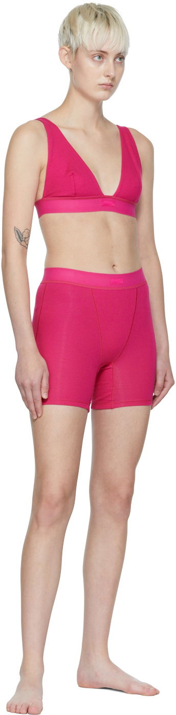 Behå SKIMS Women's Plunge Rib Bralette Rosa | Br-plg-0037, 3