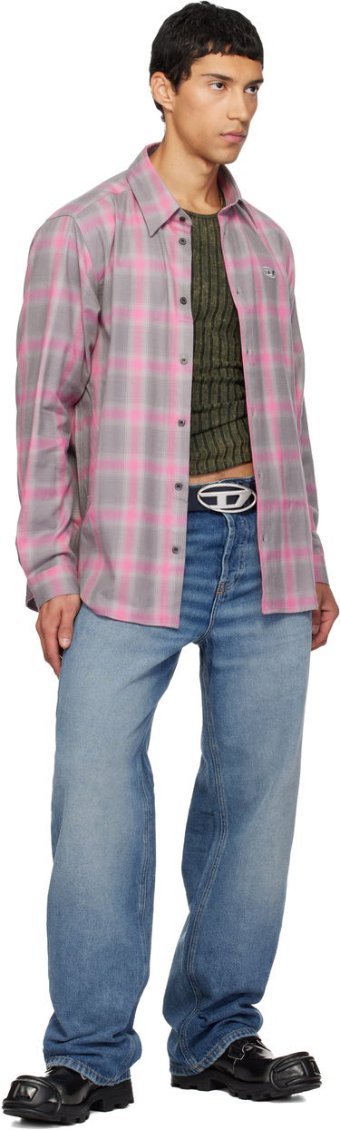 Sneakers och skor Diesel D-Hammer Bt D Lace-Up High-Top Boots with Shiny Finish and Rubber Toe Svart | Y03228-P8435-H1532, 4