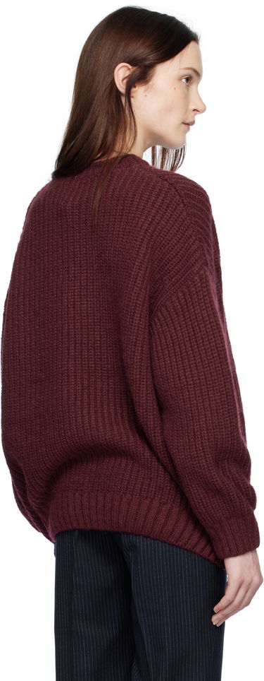 Sweater Anine Bing Women's Sydney Signature Knitted Sweater Bourgogne | A-09-10686-RED16, 2
