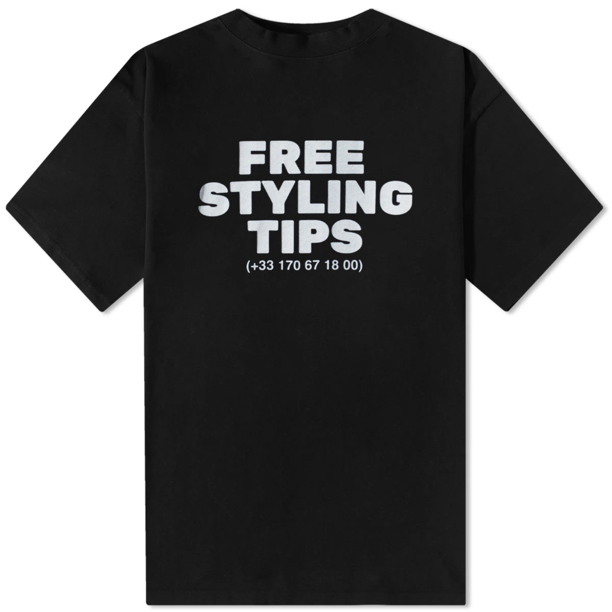 T-shirt Balenciaga Free Styling Tips Tee Svart | 744439-TOVG2-9034, 0