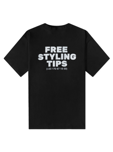 T-shirt Balenciaga Free Styling Tips Tee Svart | 744439-TOVG2-9034