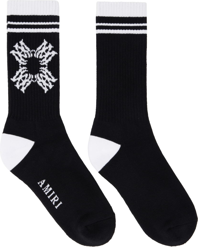 Strumpor AMIRI AMIRI 'MA' Quad Socks Svart | AMACSK1018