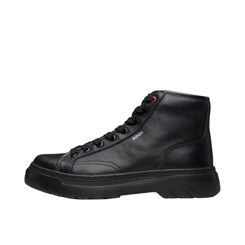 Sneakers och skor BOSS HUGO High-Top Grained Leather Boots Svart | 50548692