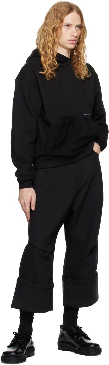 Sweatshirt ADER ERROR Black Patch Pocket Hoodie Svart | BN01FWHD0106BK, 3