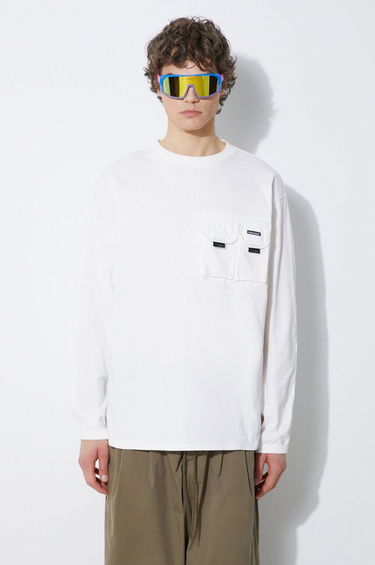 T-shirt Manastash Manastash Armor Long Sleeve T-Shirt Vit | 7924130002, 3