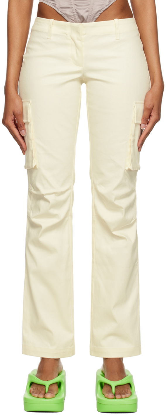 Cargo byxor Miaou Miaou Raven Cargo Pants Beige | 1019SCCRM