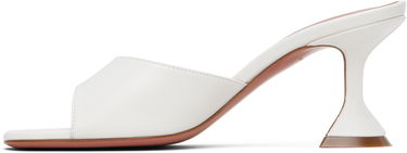 Skovård Amina Muaddi Amina Muaddi Lupita 70 Heeled Sandals Vit | LUPITA SLIPPER 70 CL Nappa, 2