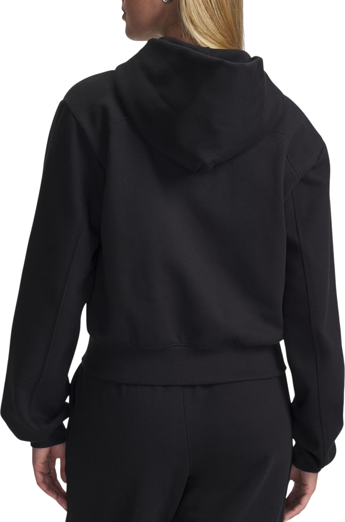 Sweatshirt Under Armour Icon Vida Fleece Cropped Full-Zip Hoodie Svart | 6003674-005, 1