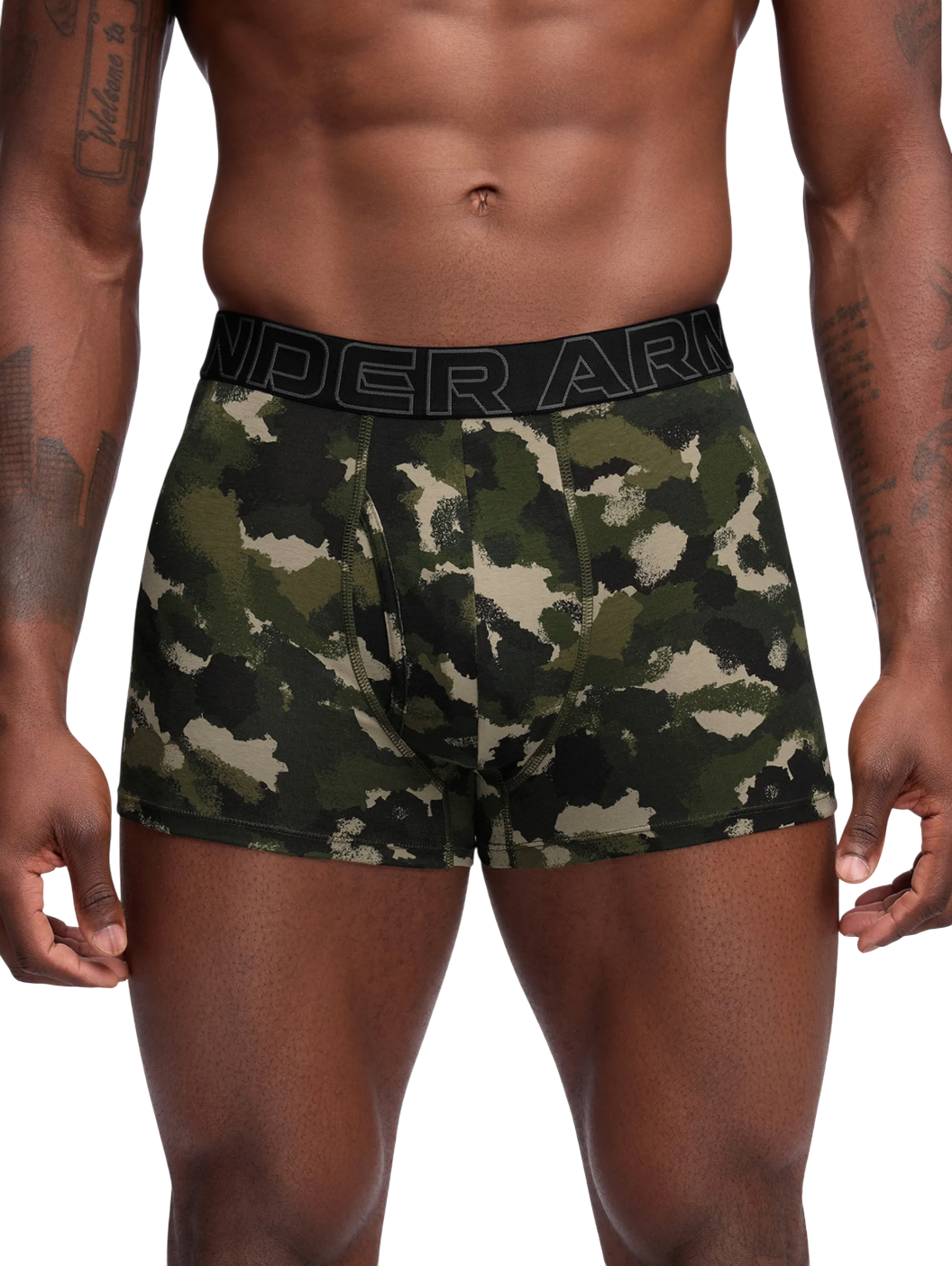 Boxare Under Armour Performance Cotton Boxer Briefs 3-Pack with Print Flerfärgad | 1383892-391, 1
