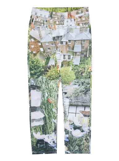 Jeans Pleasures Garden 5 Pocket Denim Pants Grön | P22W042-MULTI