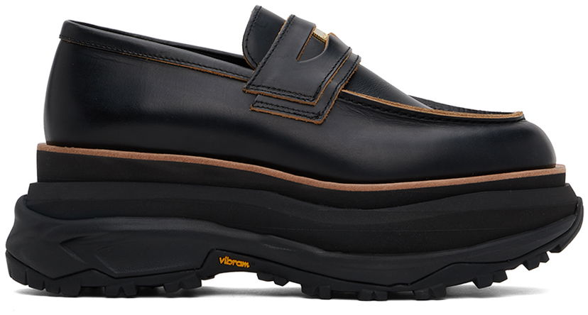 Kläder sacai sacai Platform Loafers Svart | SCM-239