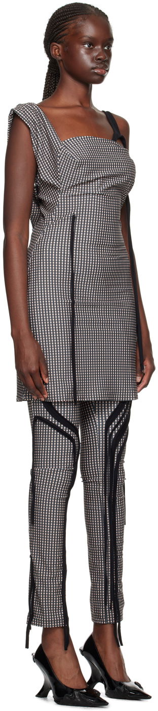 Klä Ottolinger Ottolinger Plaid Mini Dress Svart | 501401, 1