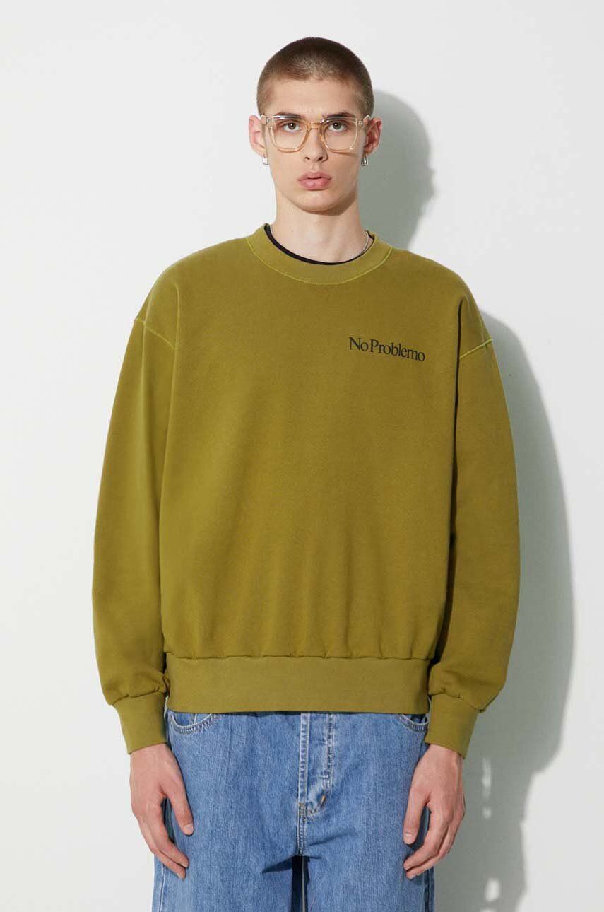 Sweatshirt Aries Sweatshirt With Print Grön | FUAR20009, 0