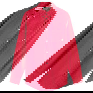 Skjorta Drôle de Monsieur Mirror Long Sleeve Button-Up Shirt Röd | I-SH240-CO178-RD, 1