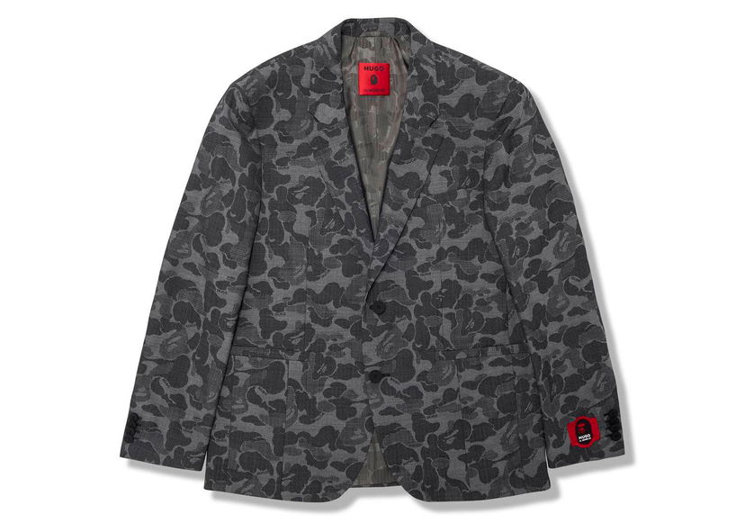 Jacka BAPE BAPE x Hugo Camo Jacket Black Svart | 7I23-142-901