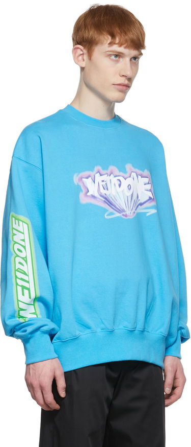 Sweatshirt We11done We11done Cotton Sweatshirt Blå | WD-TS1-22-684-U-BL, 1