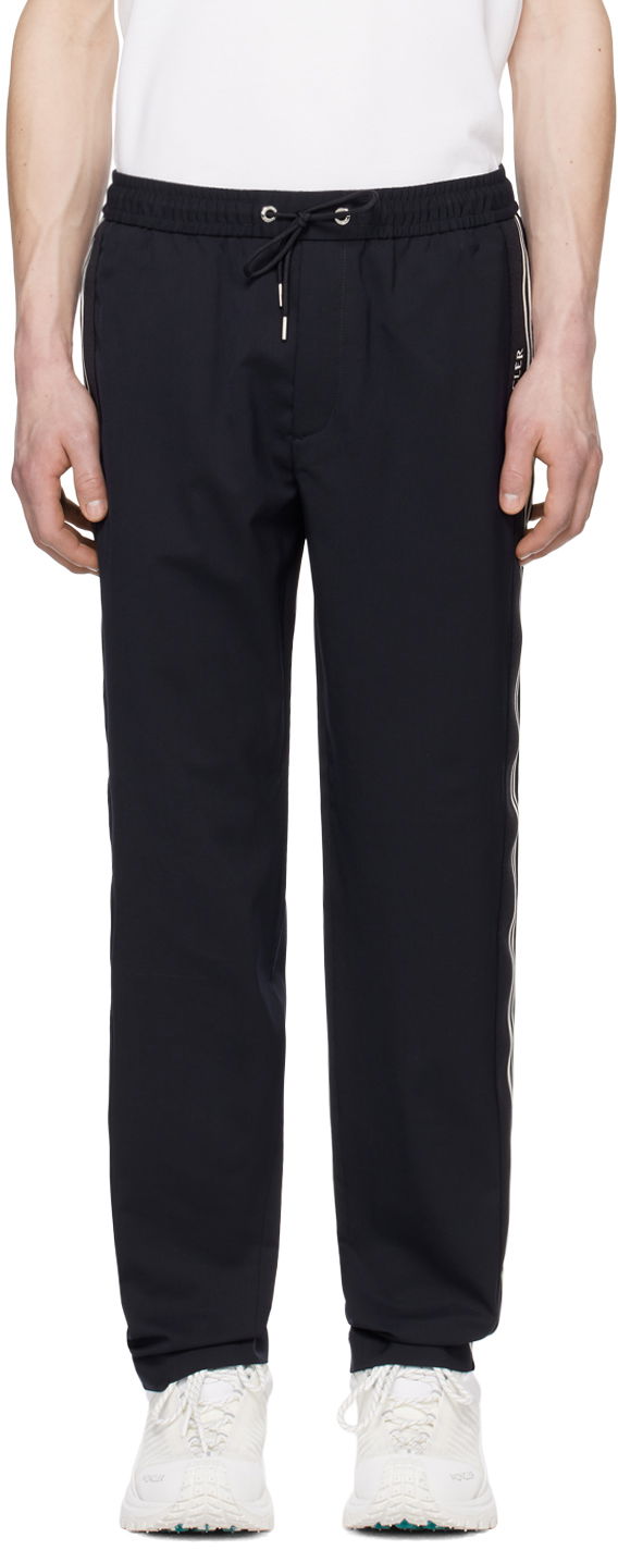Träningsbyxor Moncler Striped Sweatpants Mörkblå | J10912A00005597FV