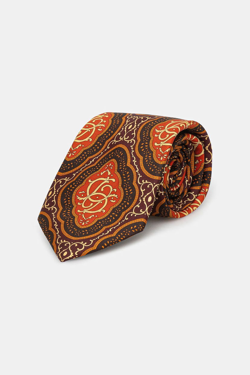 Tillbehör Drôle de Monsieur Drôle de Monsieur La Cravate MEdaillon Tie Brun | I.TI002.SE016